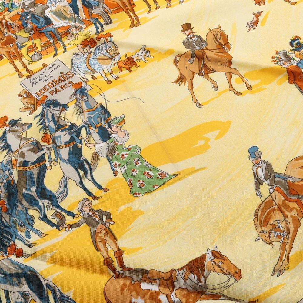 HERMES Orange Scarf - Picture 4 of 4